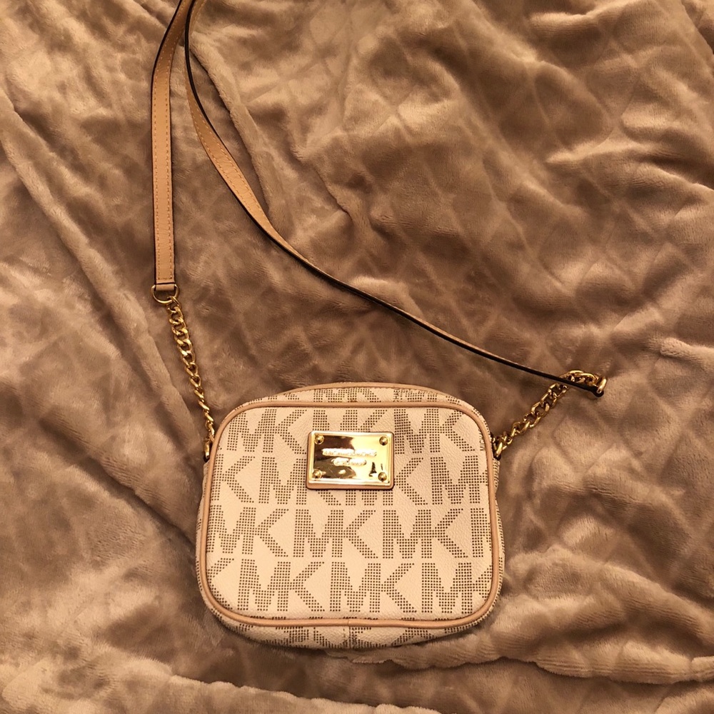 Michael Kors | White Jet Set Logo Small Crossbody